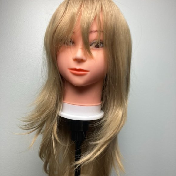 Layered Brown Roots Blonde Wig - Picture 2 of 11